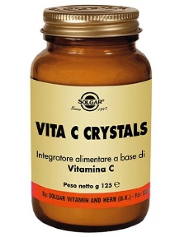 Solgar vita c crystals - integratore di vitamina c in polvere - 125 g