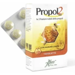 Aboca Propol2 EMF - Integratore per Adulti alla Propoli Gusto Agrumi e Miele - 30 Tavolette