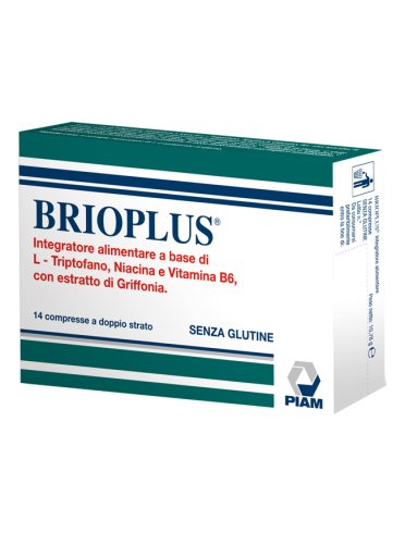 Brioplus - integratore per il tono dell'umore e il benessere mentale - 14 compresse bifasiche