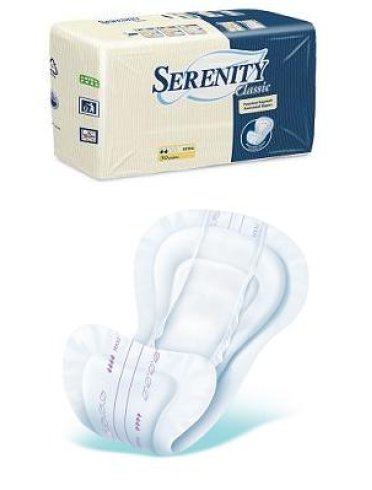 Pannolone per incontinenza serenity classic sagomato plus tessuto non tessuto 30 pezzi