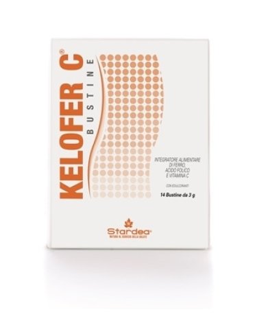 Kelofer c - integratore ferro acido folico e vitamina c - 14 bustine