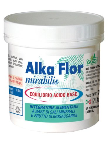 Alka flor new mirabilis - integratore per equilibrio acido base - 200 g