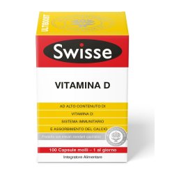 Swisse Vitamina D3 Integratore 100 Capsule