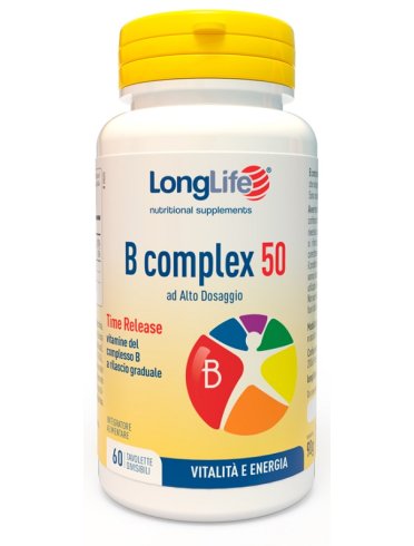 Longlife b complex 50 - integratore energetico - 60 tavolette