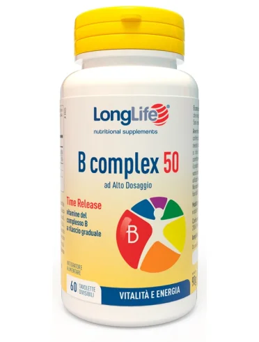 Longlife b complex 50 - integratore energetico - 60 tavolette Longlife b complex 50 - integratore energetico - 60 tavolette