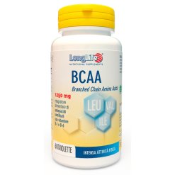LongLife BCAA 1250 mg - Integratore di Aminoacidi - 60 Tavolette