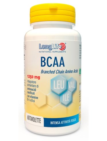 Longlife bcaa 1250 mg - integratore di aminoacidi - 60 tavolette