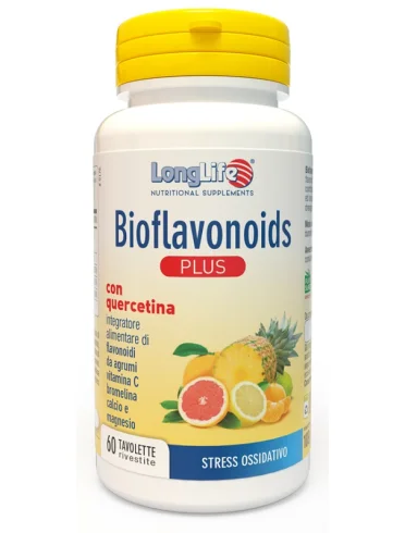 Longlife bioflavonoids plus - integratore antiossidante - 60 tavolette Longlife bioflavonoids plus - integratore antiossidante - 60 tavolette