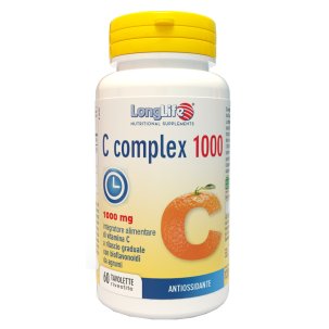 LongLife C Complex 1000 - Integratore di Vitamina C Antiossidante - 60 Tavolette