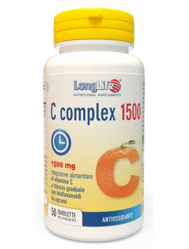 Longlife c complex 1500 - integratore di vitamina c antiossidante - 50 tavolette