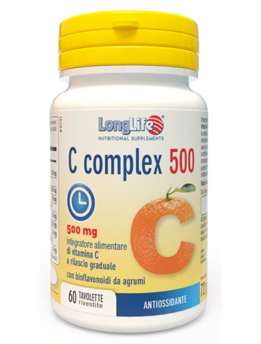 Longlife c complex 500 - integratore di vitamina c antiossidante - 60 tavolette Longlife c complex 500 - integratore di vitamina c antiossidante - 60 tavolette