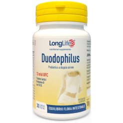 LongLife Duodophilus 13 mld - Integratore di Fermenti Lattici - 30 Capsule