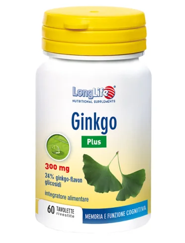 Longlife ginkgo plus 60 tavolette Longlife ginkgo plus 60 tavolette