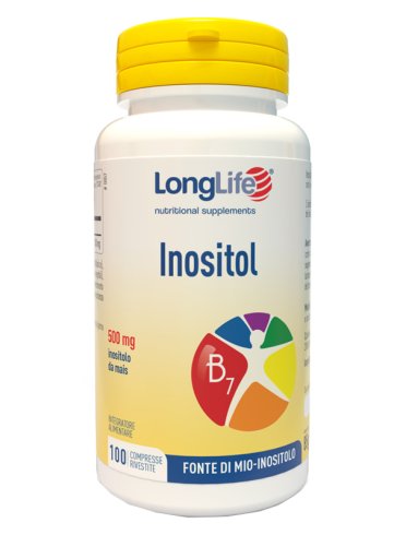 Longlife inositol 500 mg - integratore per il controllo dei lipidi plasmatici - 100 tavolette