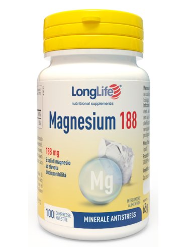 Longlife magnesium 188 mg - integratore di magnesio - 100 compresse