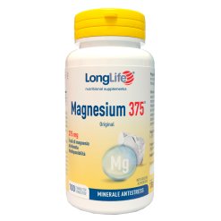 LongLife Magnesium 375 mg - Integratore di Magnesio e Potassio - 100 Tavolette