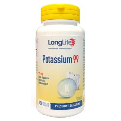 LongLife Potassium 99 - Integratore per il Mantenimento della Pressione Sanguigna - 100 Tavolette