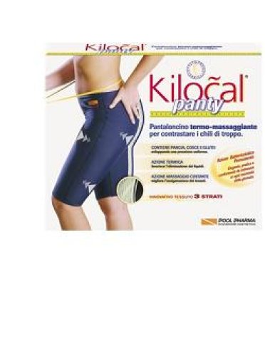 Kilocal panty - pantaloncino drenante - colore blu taglia xl (47/48)