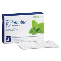Vitacalm Melatonina Sublinguale 1 mg - Integratore per Favorire il Sonno - 60 Compresse