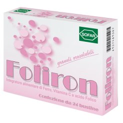 Foliron - Integratore di Ferro e Acido Folico - 24 Bustine