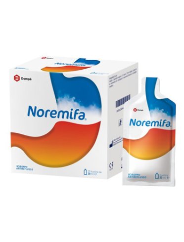 Noremifa - sciroppo per il trattamento di reflusso e acidità - 25 bustine x 20 ml