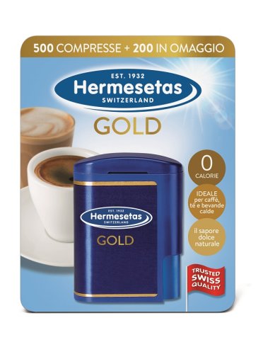 Hermesetas gold - dolcificante di aspartame - 500 + 200 compresse