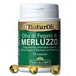 Naturoli Olio di Fegato di Merluzzo - Integratore Antiossidante - 70 Capsule