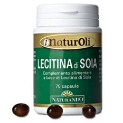 Naturoli Lecitina di Soia - Integratore per il Controllo del Colesterolo - 70 Capsule