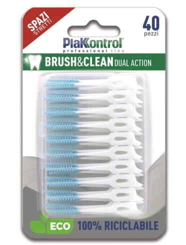 Plakkontrol brush & clean scovolini spazi stretti 40 pezzi Plakkontrol brush & clean scovolini spazi stretti 40 pezzi