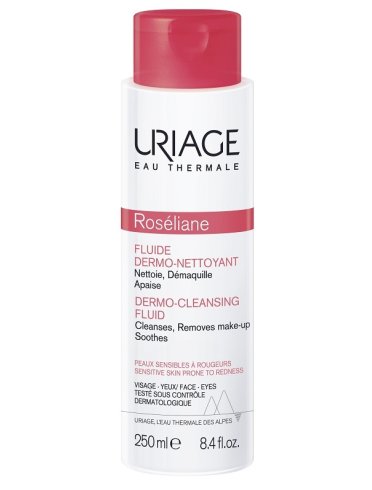 Uriage roseliane - fluido viso dermo-detergente - 250 ml 