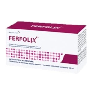 Ferfolix Integratore di Ferro 10 Flaconi