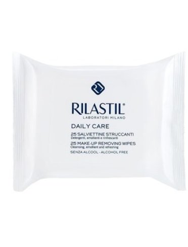 Rilastil daily care - salviettine struccanti detergenti - 25 pezzi