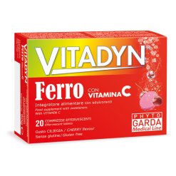 Vitadyn Ferro - Integratore di Ferro e Vitamina C - 20 Compresse Effervescenti