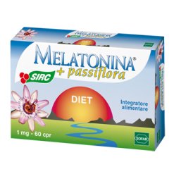 Melatonina Diet - Integratore per Favorire il Sonno con Passiflora - 60 Compresse