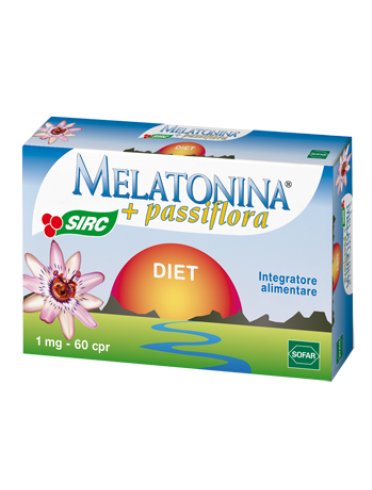 Melatonina diet - integratore per favorire il sonno con passiflora - 60 compresse