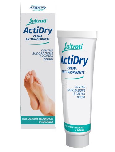 Saltrati actidry - crema piedi antitraspirante per sudorazione eccessiva - 100 ml