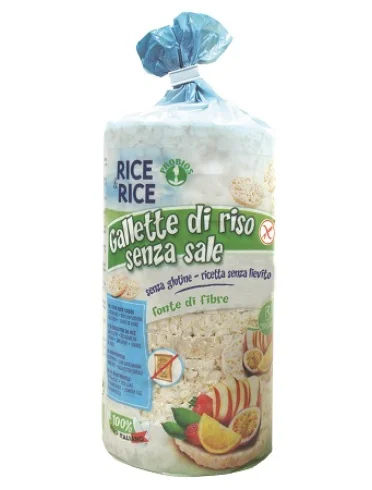 Rice&rice gallette di riso senza sale e senza lievito 100 g Rice&rice gallette di riso senza sale e senza lievito 100 g