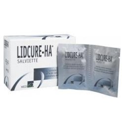 Lidcure-Ha - Salviettine Detergenti Oculari Emollienti e Lenitive - 16 Pezzi