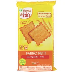 BREAK & BIO BISCOTTI FARRO PETIT 100% 300 G SENZA UOVA