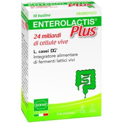 Enterolactis Plus - Integratore di Fermenti Lattici - 10 Bustine