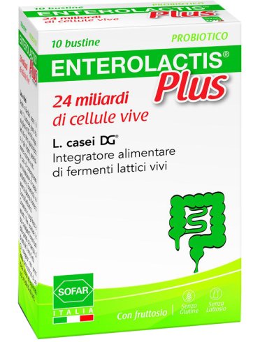Enterolactis plus - integratore di fermenti lattici - 10 bustine