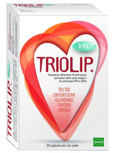 Triolip 1000 - integratore omega 3 per la funzionalità cardiovascolare - 30 capsule
