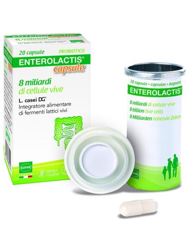 Enterolactis - integratore di fermenti lattici - 20 capsule