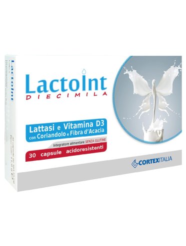 Lactoint diecimila 30 capsule acidoresistenti senza glutine
