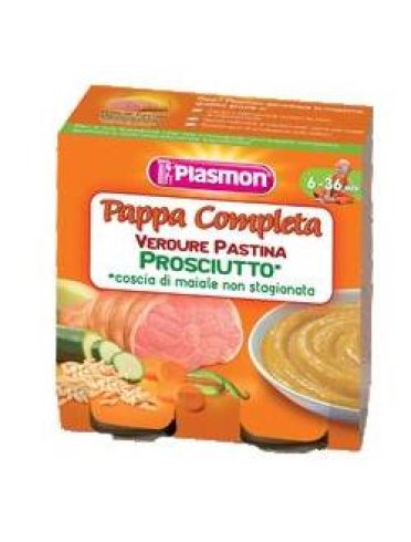Plasmon omogeneizzato pappe prosciutto verdura pastina 190 gx 2 pezzi