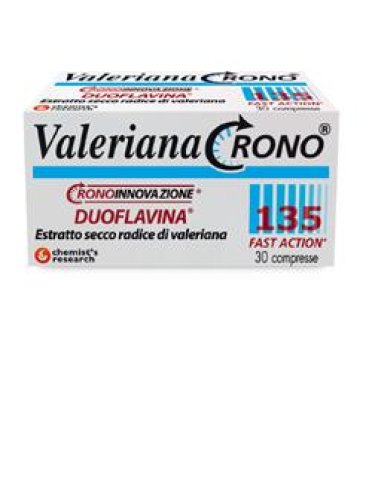 Valeriana crono 135 con duoflavina fast action 30 compresse