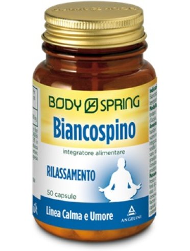 Body spring biancospino - integratore per il rilassamento e benessere mentale - 50 capsule