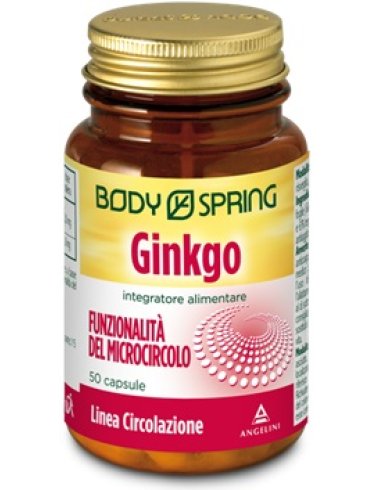Body spring ginkgo biloba - integratore per la funzionalità del microcircolo - 50 capsule