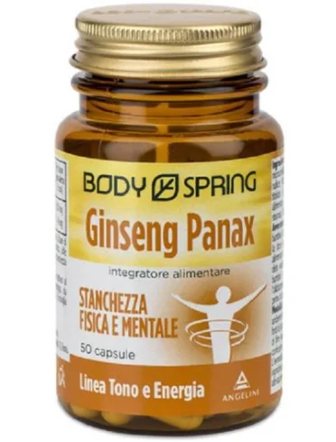 Body spring ginseng panax - integratore tonico - 50 capsule Body spring ginseng panax - integratore tonico - 50 capsule