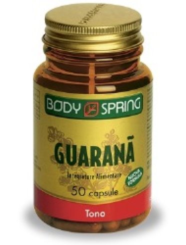 Body spring guaranà - integratore tonico per stanchezza fisica e mentale - 50 capsule